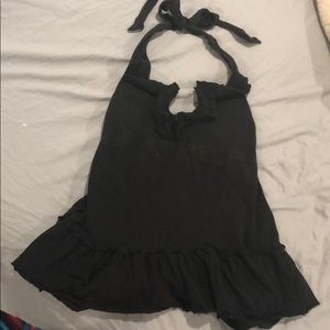 MODA international ruffled halter tank top